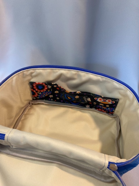 Kosmetyczka czaszki i błękit rozmiar L