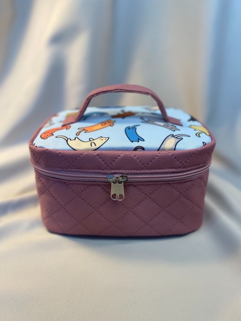 Kosmetyczka kotki i róż rozmiar M