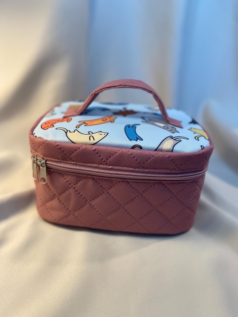 Kosmetyczka kotki i róż rozmiar M