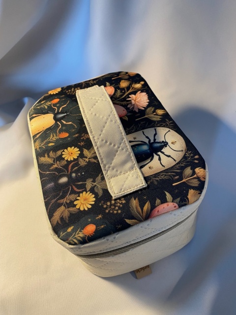 Kosmetyczka waniliowe żuczki M - NA ZAMÓWIENIE