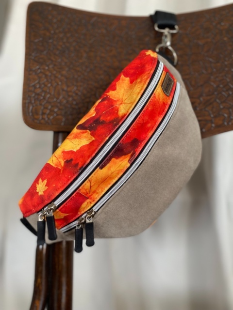 Nerka Luna z weluru jesienne liście rozmiar M - NA ZAMÓWIENIE