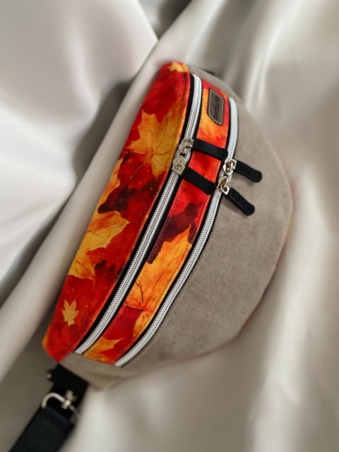 Nerka Luna z weluru jesienne liście rozmiar M - NA ZAMÓWIENIE