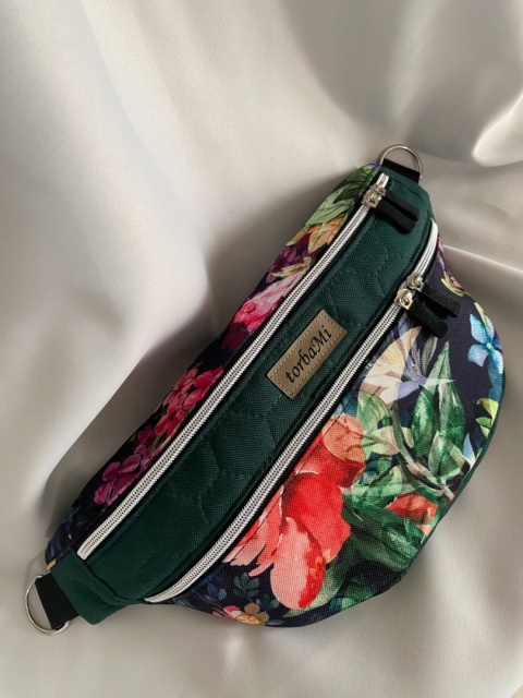 Nerka Luna z tkanin wodoodpornych jesienne kwiaty L - NA ZAMÓWIENIE