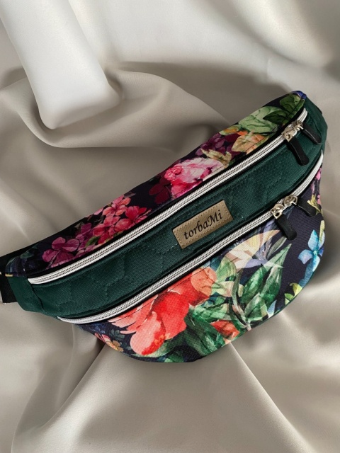 Nerka Luna z tkanin wodoodpornych jesienne kwiaty L - NA ZAMÓWIENIE