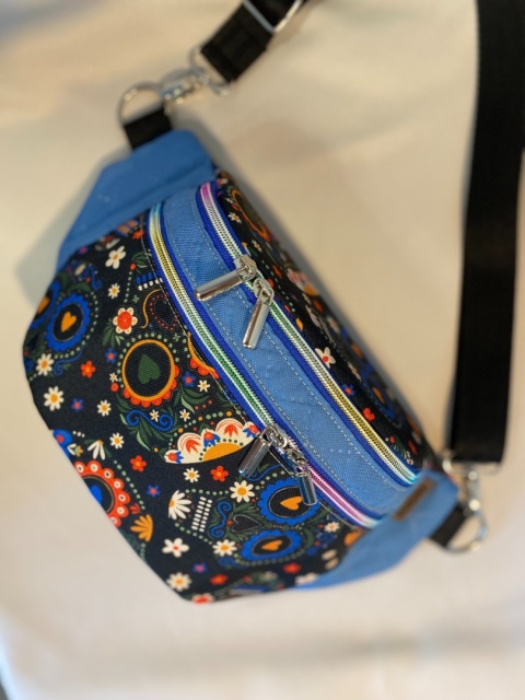 Nerka Jade z tkanin wodoodpornych czaszki i błękit rozmiar L