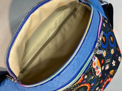 Nerka Jade z tkanin wodoodpornych czaszki i błękit rozmiar L