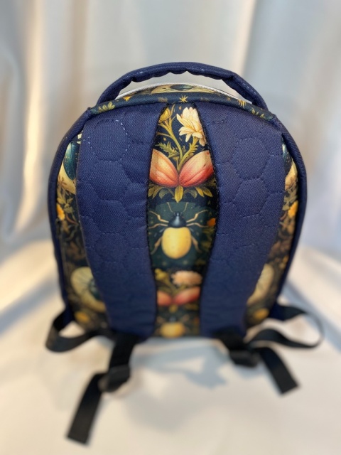 Plecak granat i żuczki NA ZAMÓWIENIE