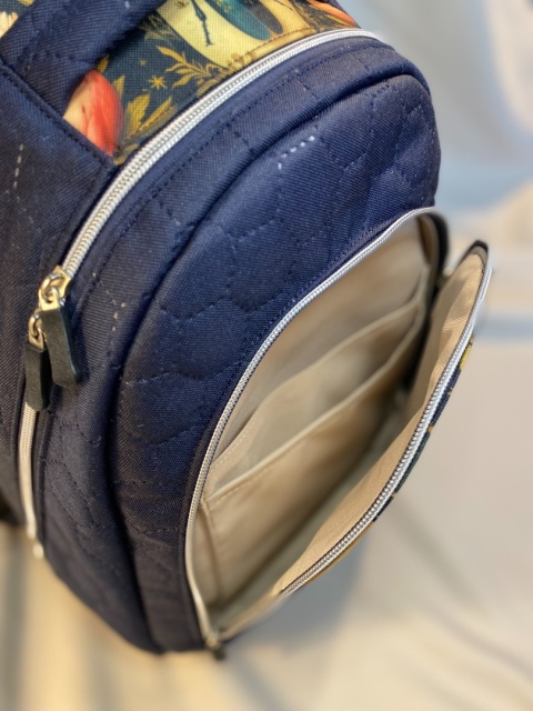 Plecak granat i żuczki NA ZAMÓWIENIE