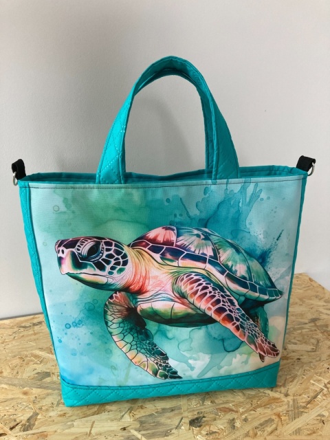 Torba szoperka pikowana tkanina wodoodporna - NA ZAMÓWIENIE