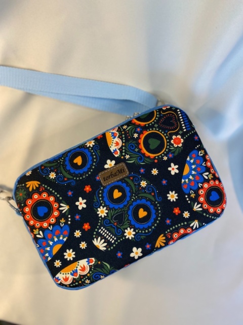 Torebka Tami czaszki i błękit