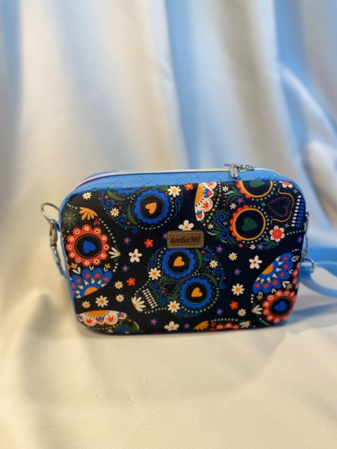 Torebka Tami czaszki i błękit