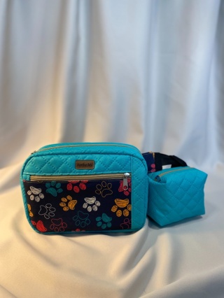 Zestaw na spacer z psem: saszetka biodrowa Tami i saszetka na smaczki - NA ZAMÓWIENIE