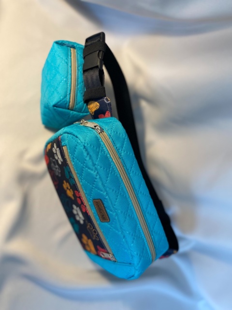 Zestaw na spacer z psem: saszetka biodrowa Tami i saszetka na smaczki - NA ZAMÓWIENIE