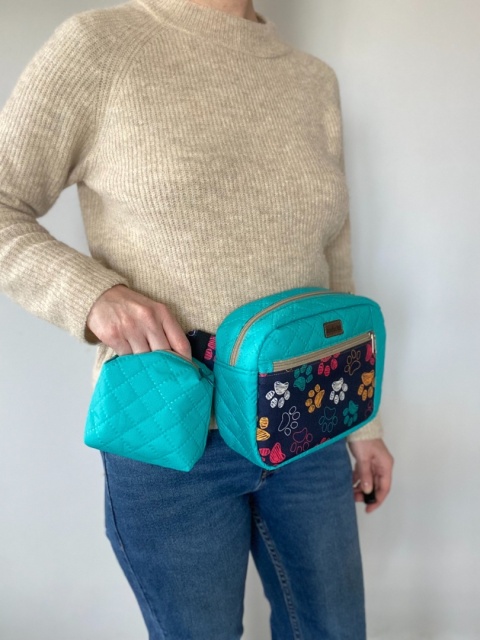 Zestaw na spacer z psem: saszetka biodrowa Tami i saszetka na smaczki - NA ZAMÓWIENIE