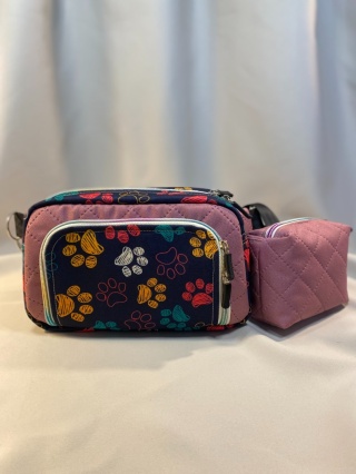 Zestaw na spacer z psem: saszetka biodrowa Tala i saszetka na smaczki - NA ZAMÓWIENIE