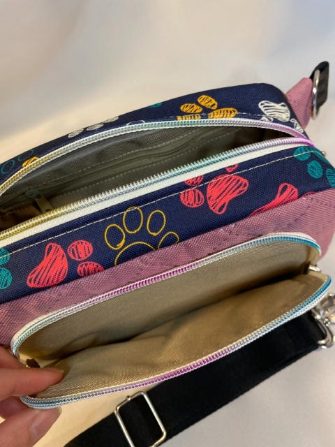 Zestaw na spacer z psem: saszetka biodrowa Tala i saszetka na smaczki - NA ZAMÓWIENIE