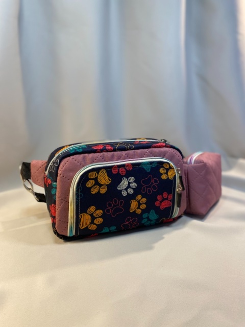 Zestaw na spacer z psem: saszetka biodrowa Tala i saszetka na smaczki - NA ZAMÓWIENIE