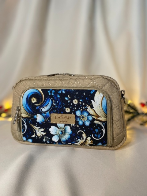 Torebka Tala z tkanin wodoodpornych Zimowe kwiaty