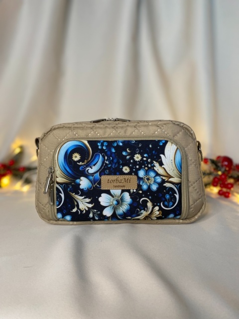 Torebka Tala z tkanin wodoodpornych Zimowe kwiaty