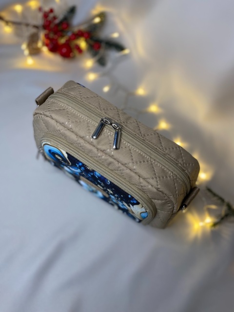 Torebka Tala z tkanin wodoodpornych Zimowe kwiaty