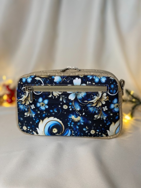 Torebka Tala z tkanin wodoodpornych Zimowe kwiaty